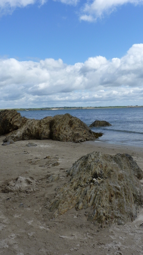 rocks on the beach at Fethard on sea co.wexford