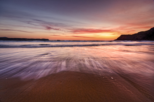 Sunset image taken @ the five fingers in malin co.donegal,