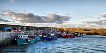 Boats anchored for the night at Ring, Co. Waterford.
