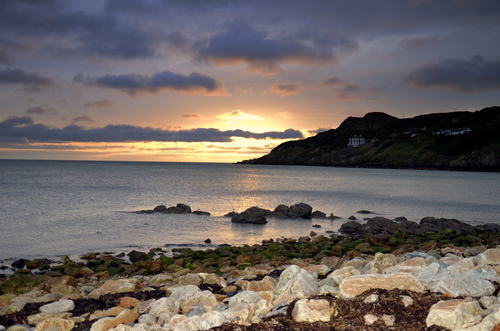 Dawn at Balscadden beach, Howth, Co. Dublin, Ireland at about 7am on an October morning.